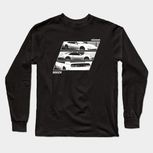 NISSAN 300ZX Black 'N White Archive 2 (Black Version) Long Sleeve T-Shirt